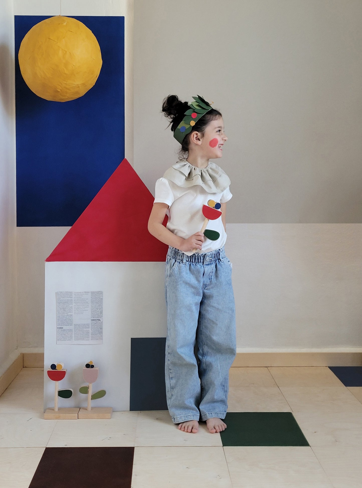 Poppy flower puzzle toy