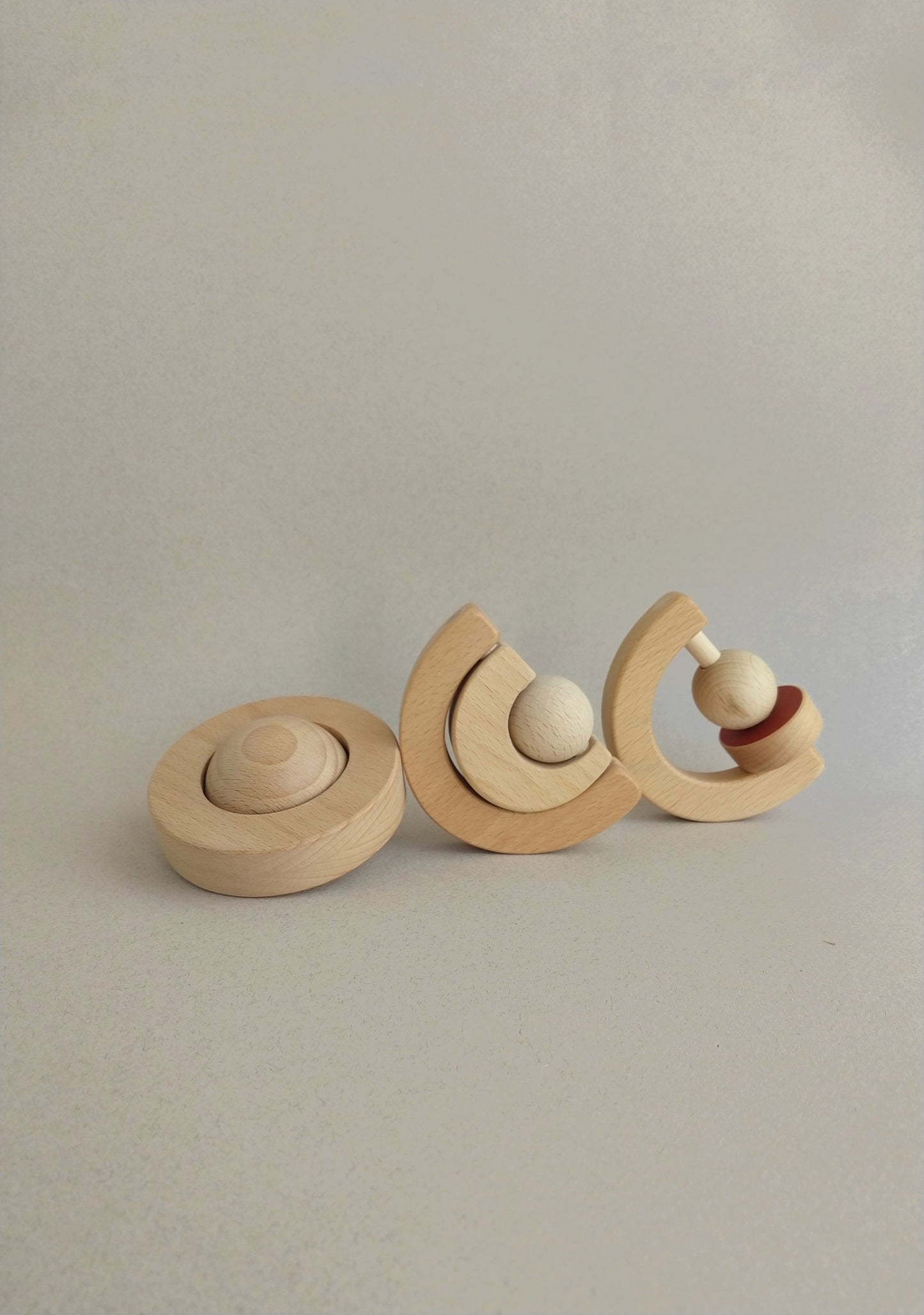 Geometric baby teether & rattle