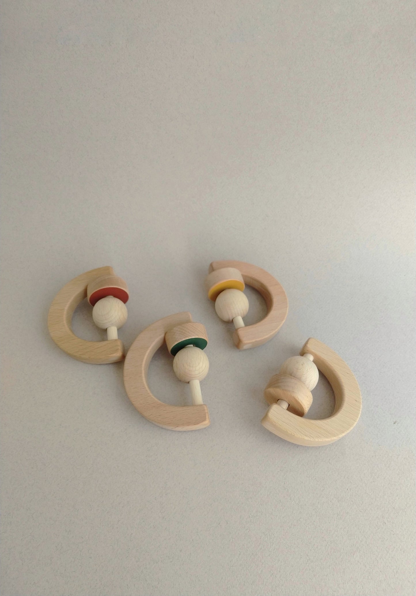 Geometric baby teether & rattle