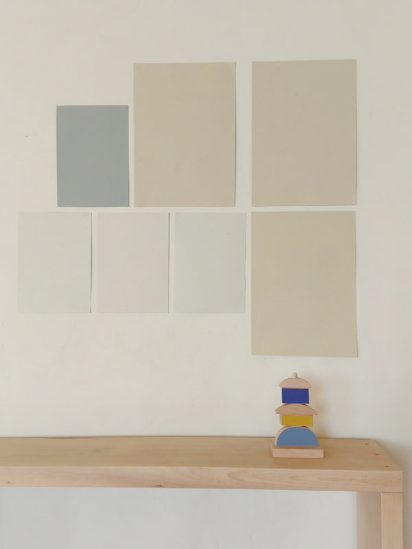 Geometric wooden stacking toy