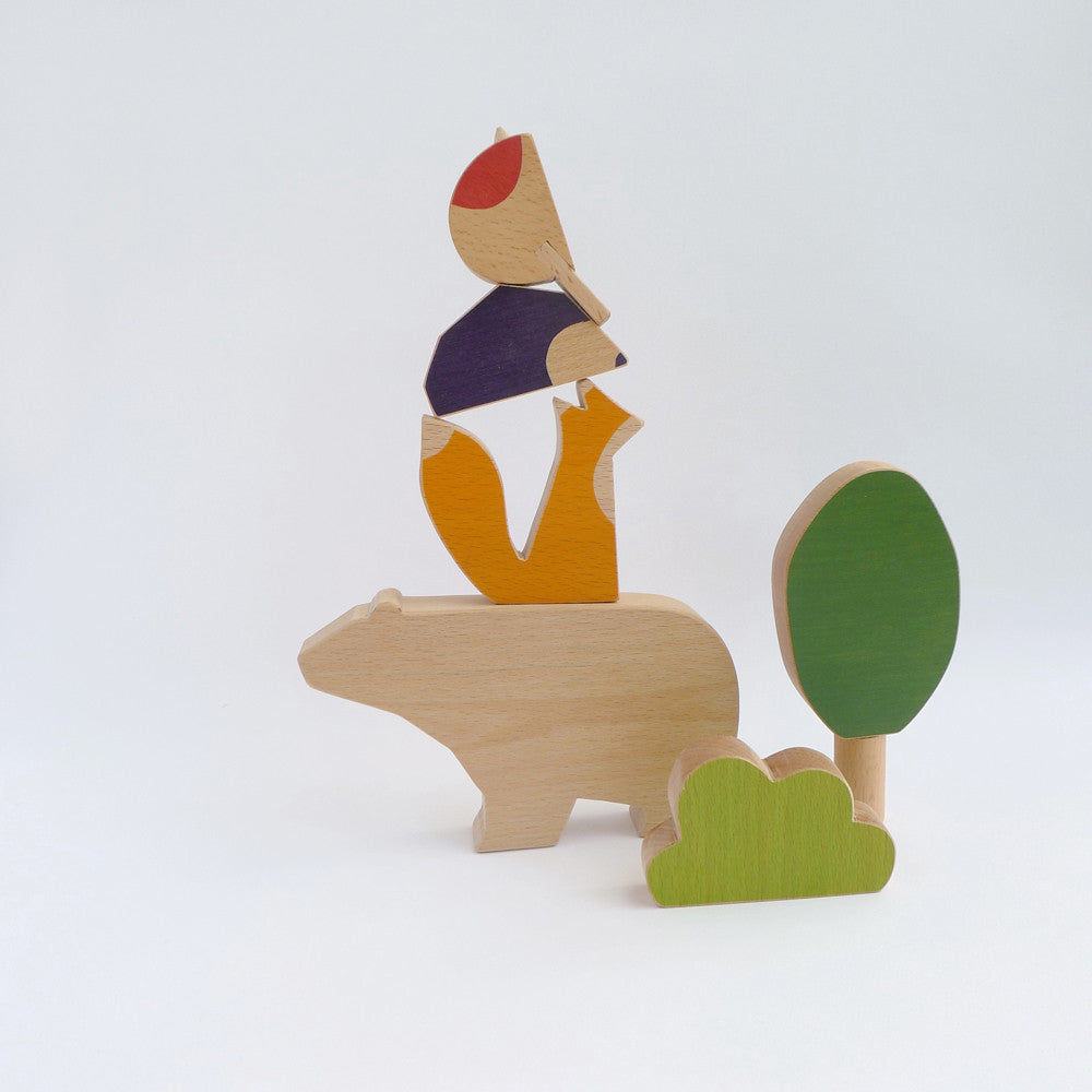 Woodland animals toy set
