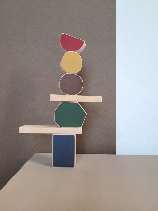 Abstract shapes stacking toy-one