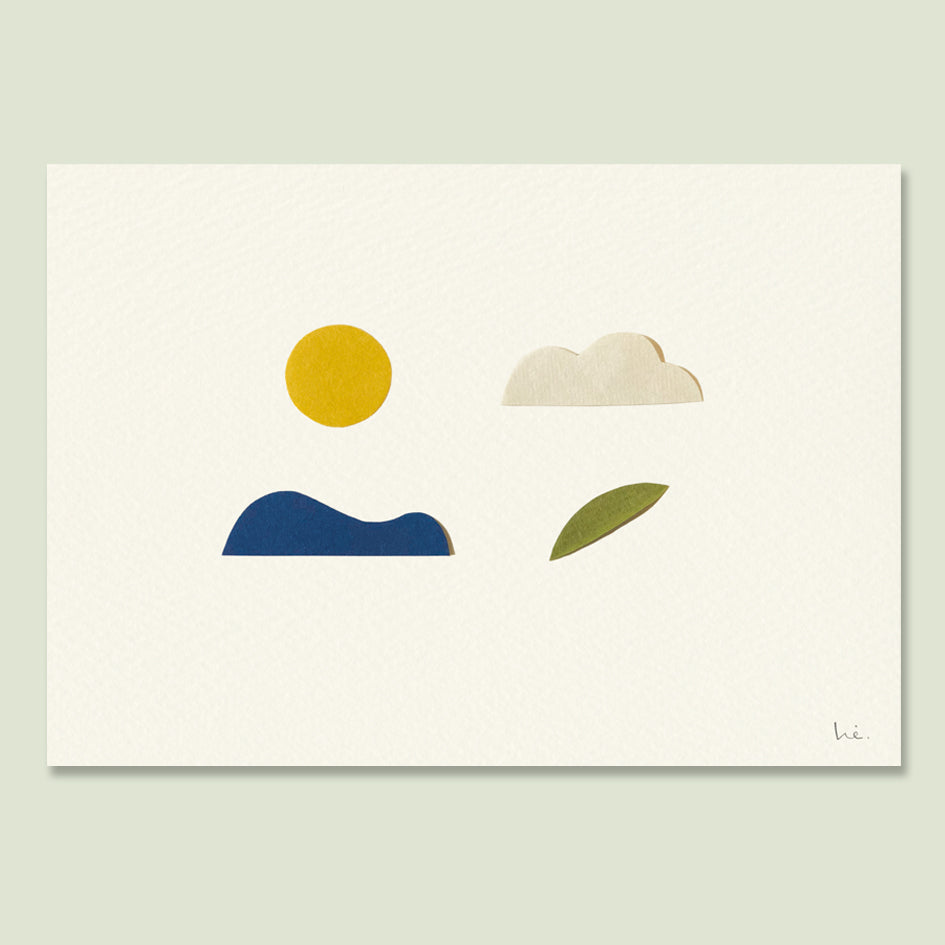 'NEW DAY' paper cut art by Hiyoko Imai