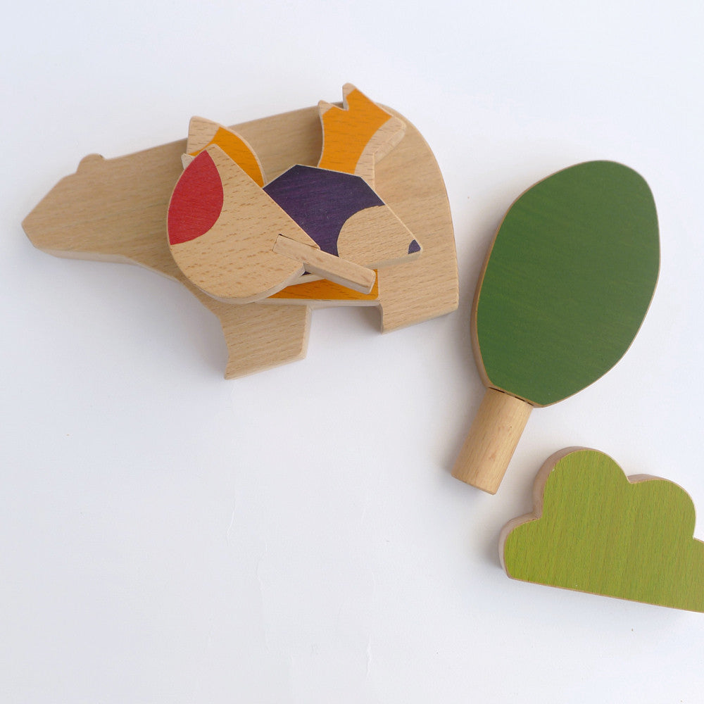 Woodland animals toy set