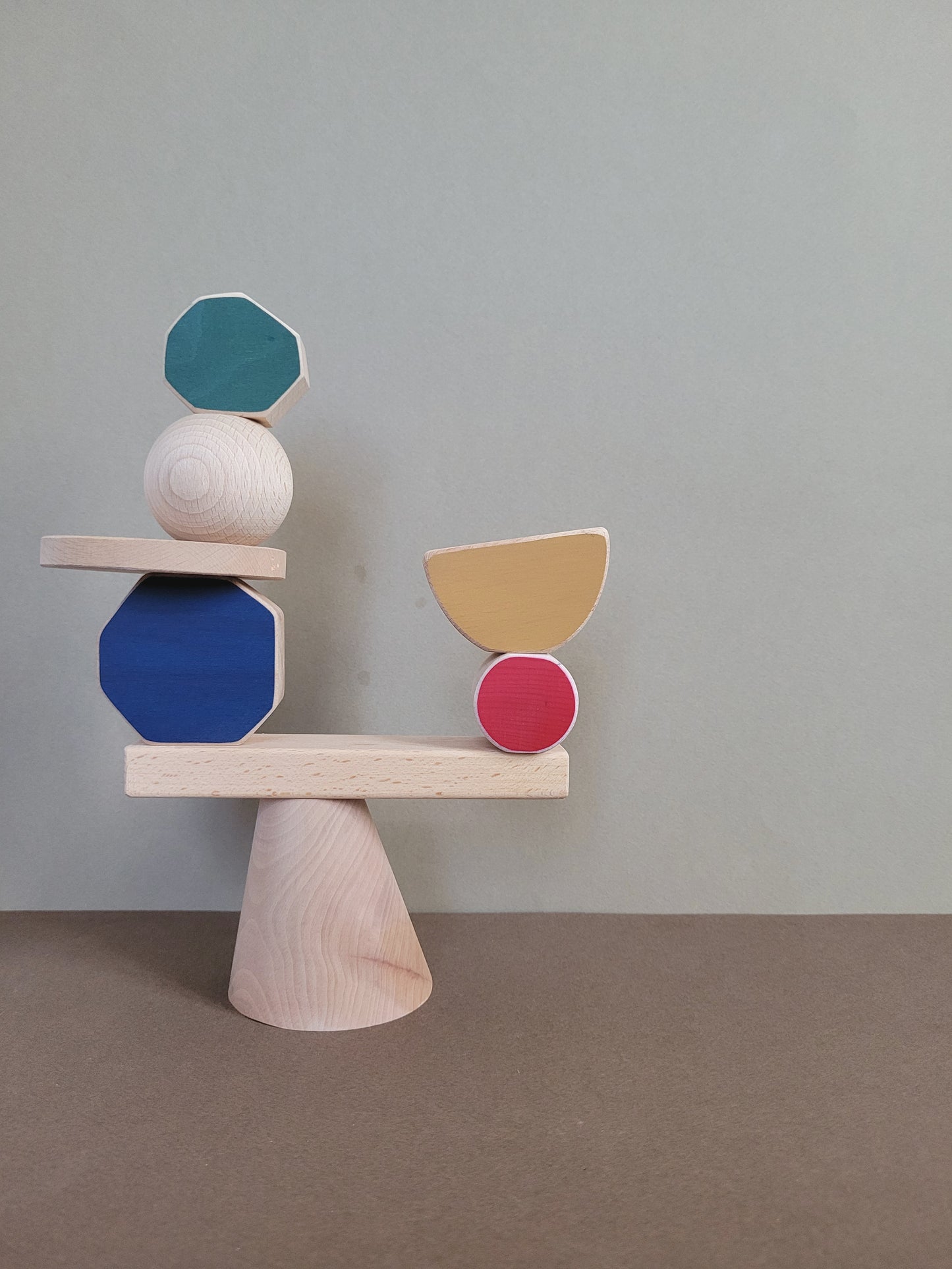 Abstract shapes stacking toy - two