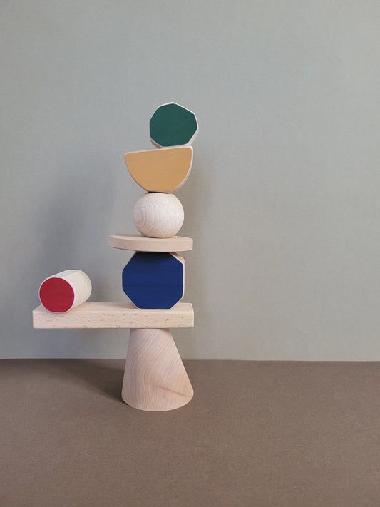 Abstract shapes stacking toy - two