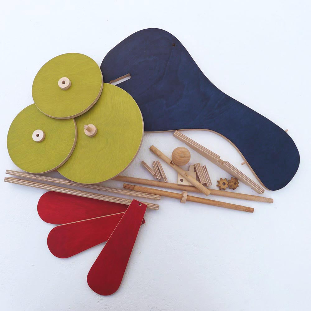 The Flying tricycle construction toy